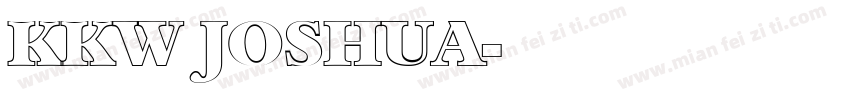 KKW JOSHUA字体转换